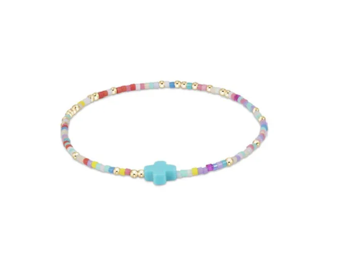 Hope Unwritten Signature Cross Bracelet- Hot Mess