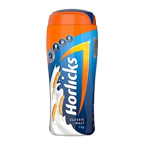 Horlicks Nutrition Drink Jar – 1 kg – Classic Malt – Clinically Proven to make kids Taller, Stronger, Sharper