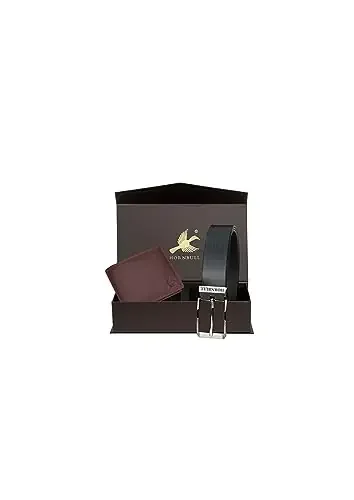 HORNBULL Stella Gift Hamper for Men Men‘s Combo Gift Set Leather Wallets for Men Men‘s Wallet
