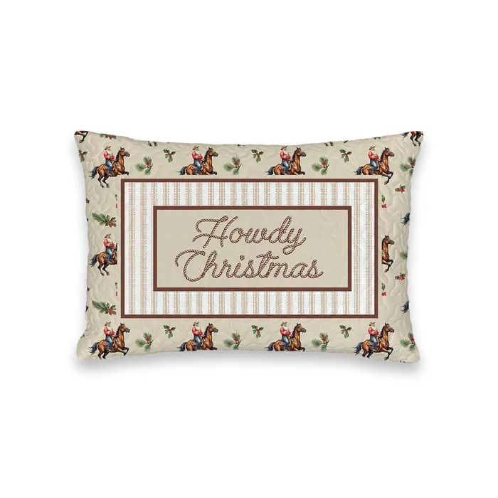 Howdy Christmas Mini Pillow