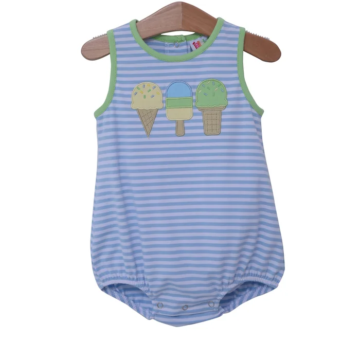 Ice Cream Applique Bubble Jellybean by Smock Candy