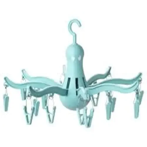 Ikea 801.896.63 Pressa Plastic Hanging Dryer with 16 Clothes Clips (Blue)