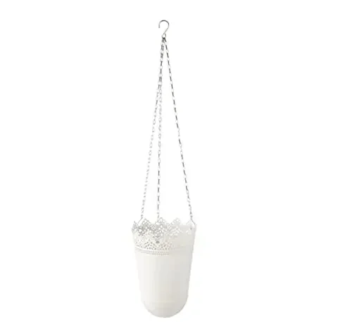 Ikea SKURAR Hanging Planter in/outdoor/off-white12 cm (4 Â¾ “)