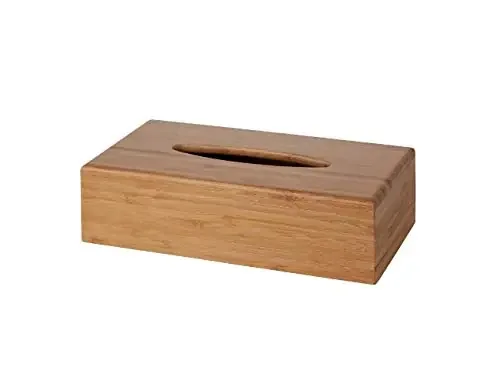 Ikea Wooden Bamboo Tissue Box for Restaurant Office and Home