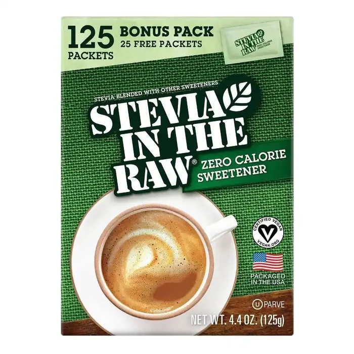 In The Raw Stevia Zero-Calorie Sweetener Sugar Substitutes – 4.4oz/125ct