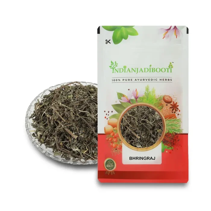 IndianJadiBooti Bhringraj Bhangra Eclipta Alba Leaves, 100 Grams Pack