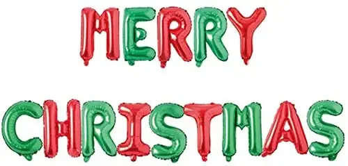 Infispace Merry Christmas Banner for Christmas Decoration (Foil Balloon)