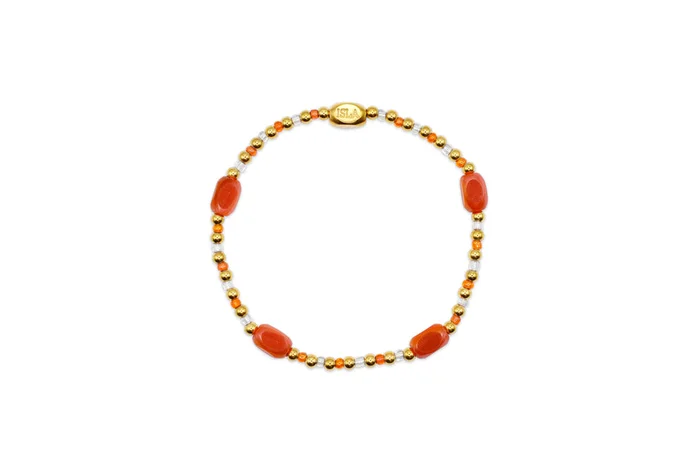 Isla All Around Multi Fire Coral Bracelet