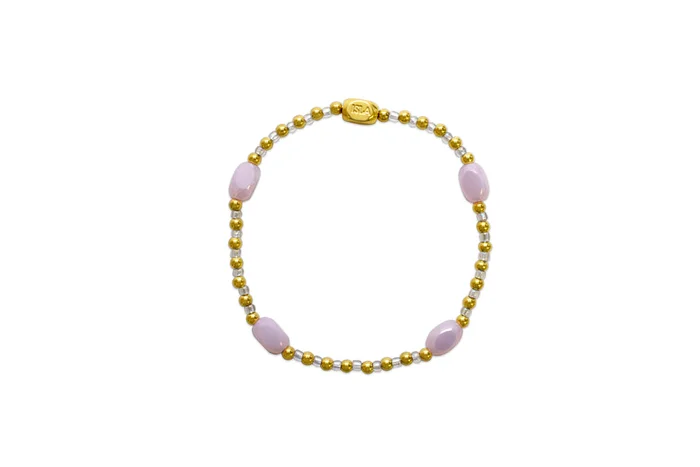 Isla Here There & Everywhere Pastel Pink Gold Bracelet