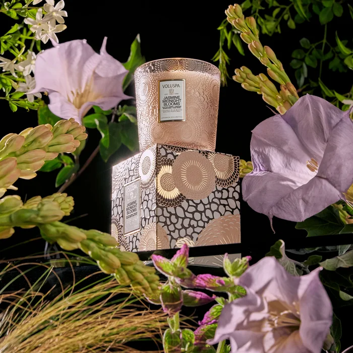 Jasmine Midnight Blooms Glass