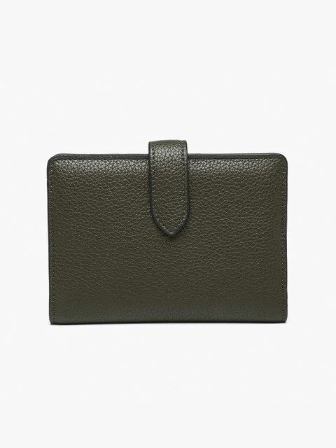 Jen & Co Jane Bi-Fold Wallet-Dark Olive-WL2612-DOLV