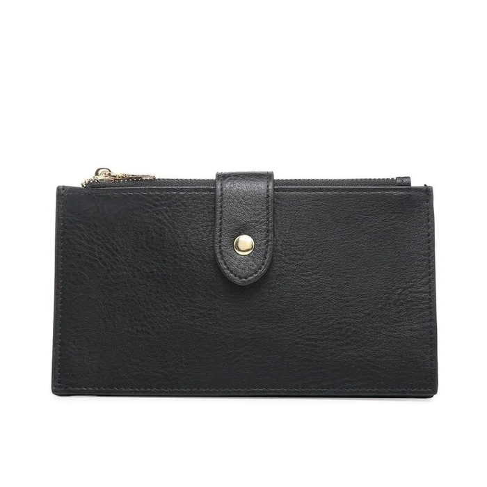 Jen & Co Odelia Snap Wallet-Black
