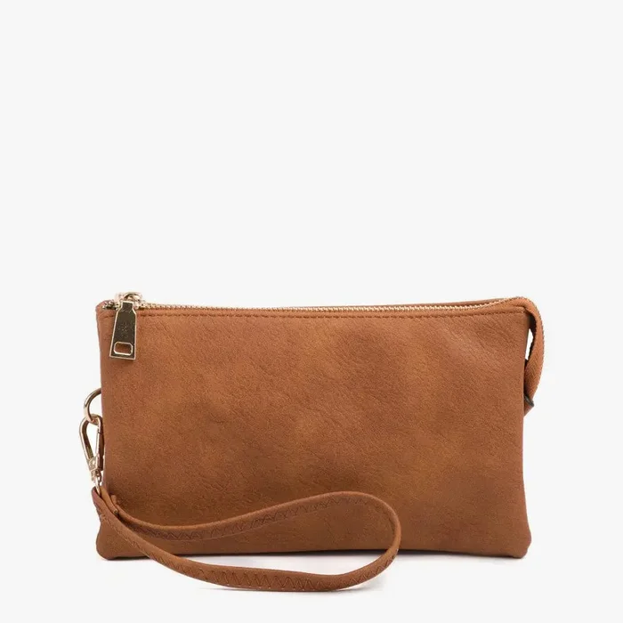 Jen & Co. Riley Monogrammable 3 Compartment Crossbody/Wristlet Bag