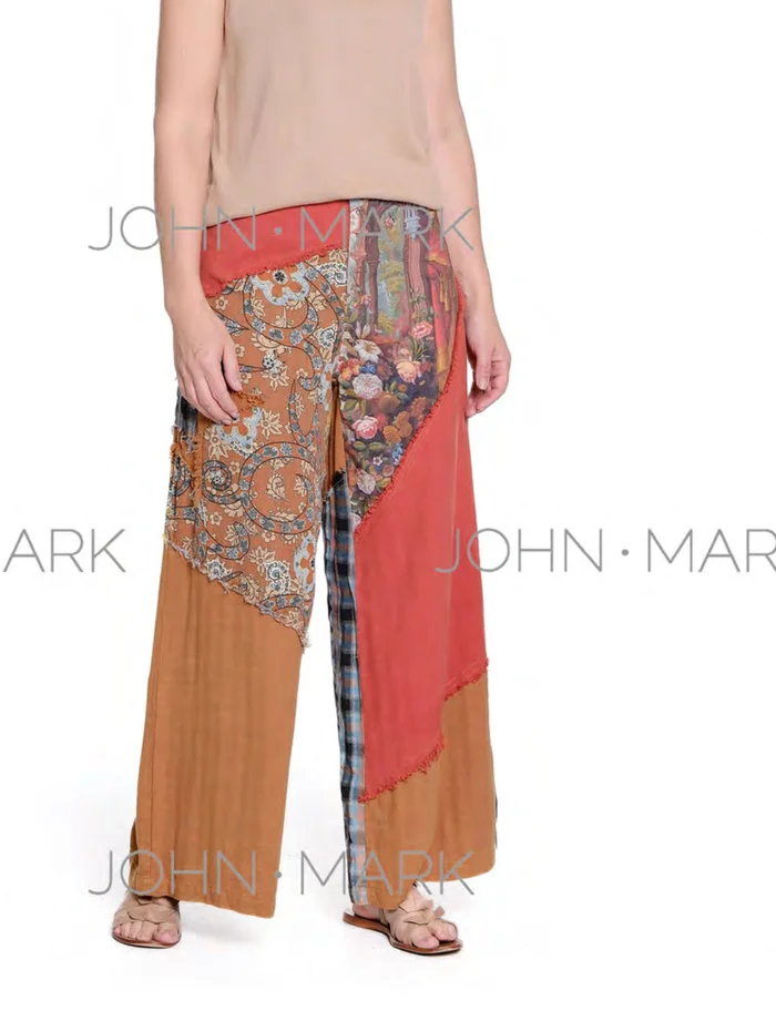 John Mark Patched Wide Leg Pant