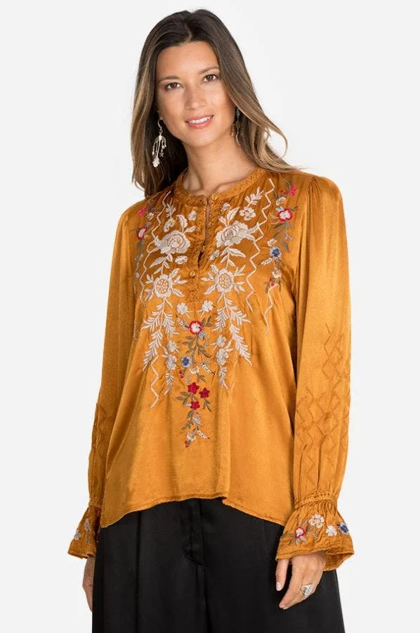 Johnny Was Roma Victorian Prairie Blouse