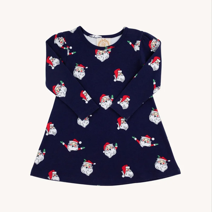 JOLLY OLD ST. NICK LONG SLEEVE POLLY PLAY DRESS