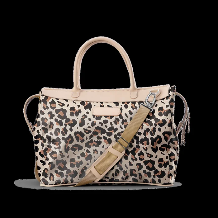 Jon Hart Burleson Bag Leopard Coated Canvas