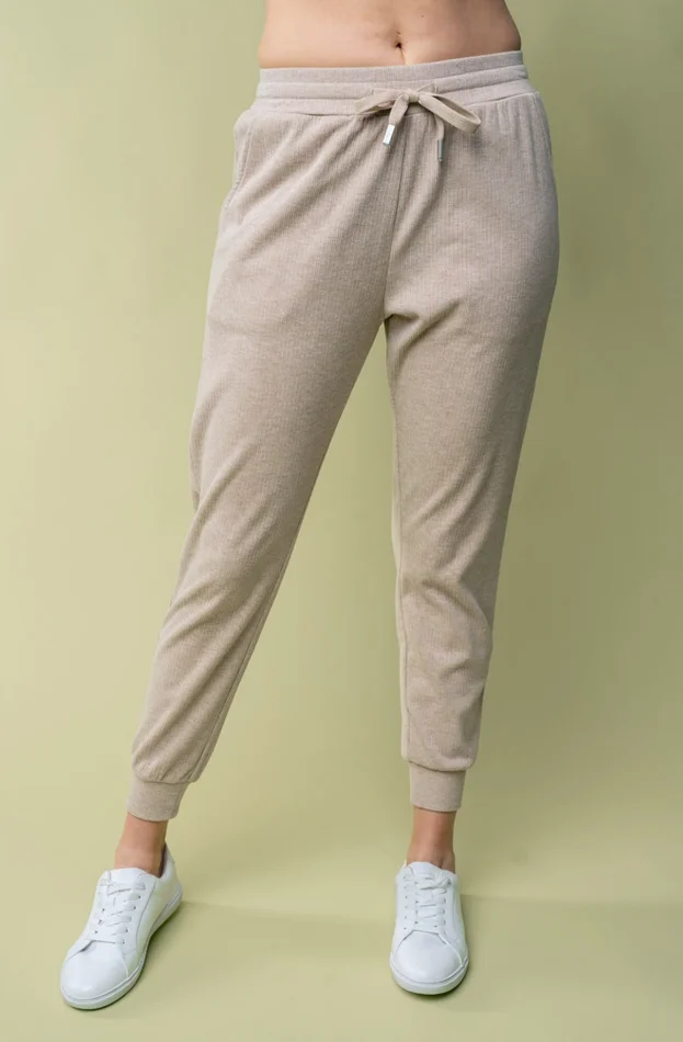 Just For Fun High Waist Knit Jogger
