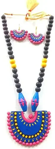 karru Krafft Handmade Eco Friendly Terracotta Jewellery is Handmade by Skilled Tribals