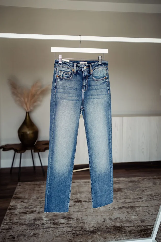 Kate High Rise Slim Straight Jean