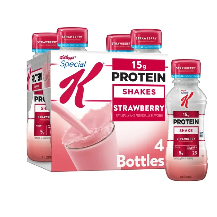 Kellogg‘s Special K Protein Shakes, Meal Replacement High Protein, Strawberry