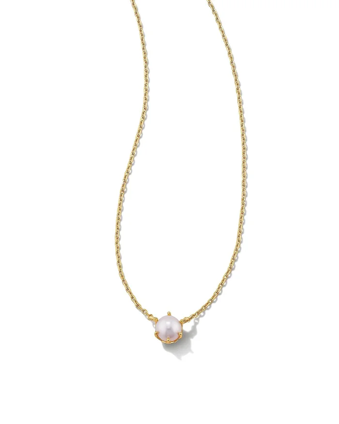 Kendra Scott Ashton Pearl Pendant Necklace Gold
