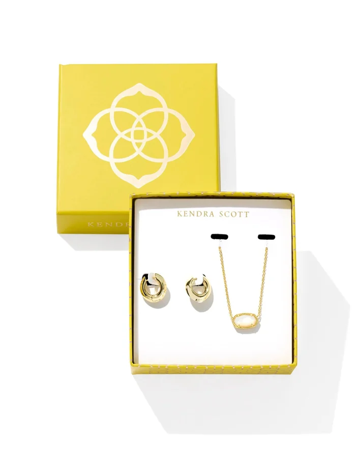Kendra Scott Elisa Mikki Gift Set – Gold Ivory MOP
