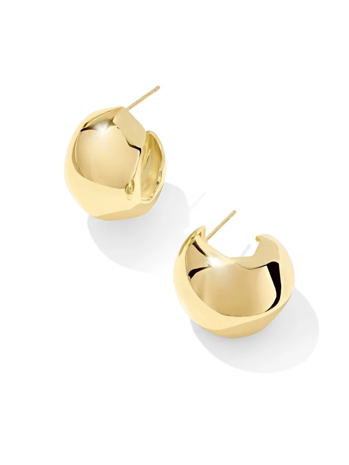 Kendra Scott Kaitlin Hoop Earrings – Gold