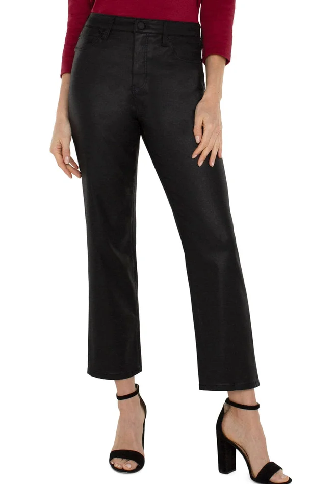 Kennedy Crop Straight – Coated Black