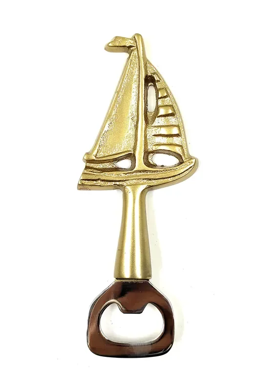 KHURJA POTTERY Aluminium Boat Bottle Opener Bottle Opener for sodas Cold Drinks & Beer bartools Bottle can Opener (Golden)