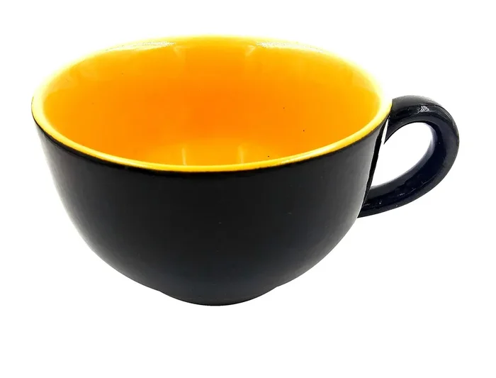 KHURJA POTTERY Ceramic Coffee Mug – Black