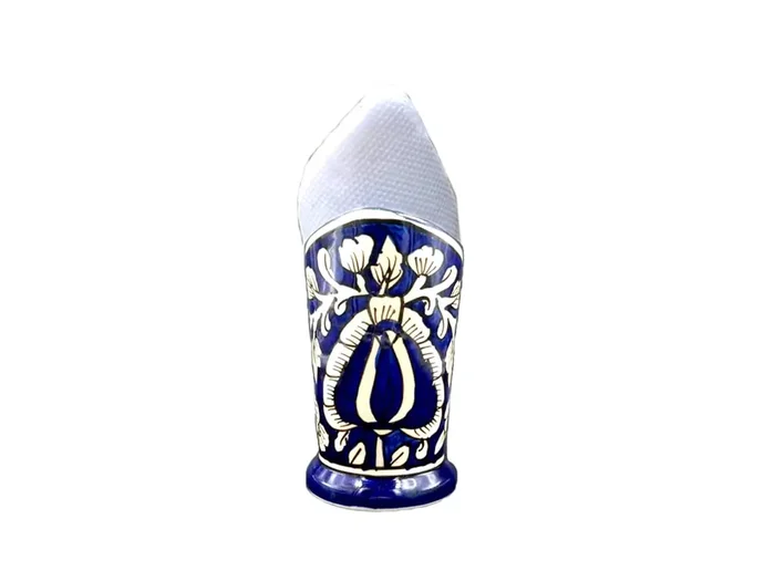 KHURJA POTTERY Tissue Napkin Holder for Dining Table Stylish Paper Ceramic Napkin Holder for Kitchen