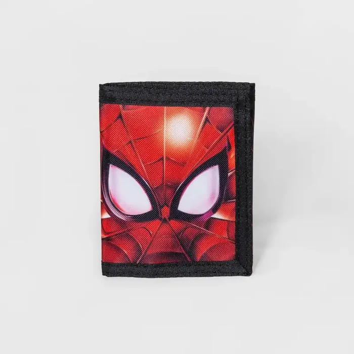 Kids‘ Spider-Man Trifold Wallet – Black