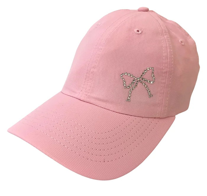 Kim High-Pony Cap with Crystal Bow