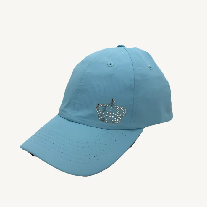 Kim High-Pony Cap with Crystal Crown