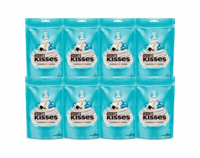 Kisses Cookies N Creme Chocolate, (Pack Of 8) – 264 Gm