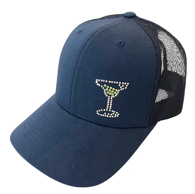 Kourtney Trucker Hat with Crystal Margarita Glass