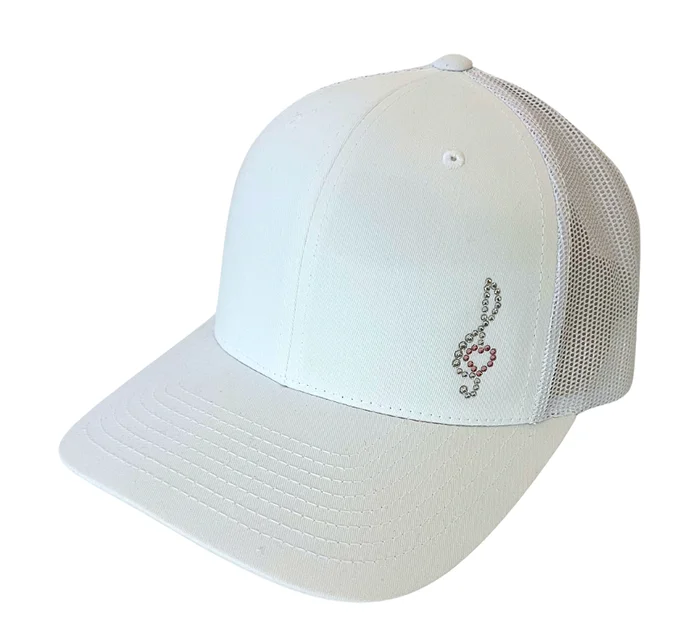 Kourtney Trucker Hat with Crystal Music Note