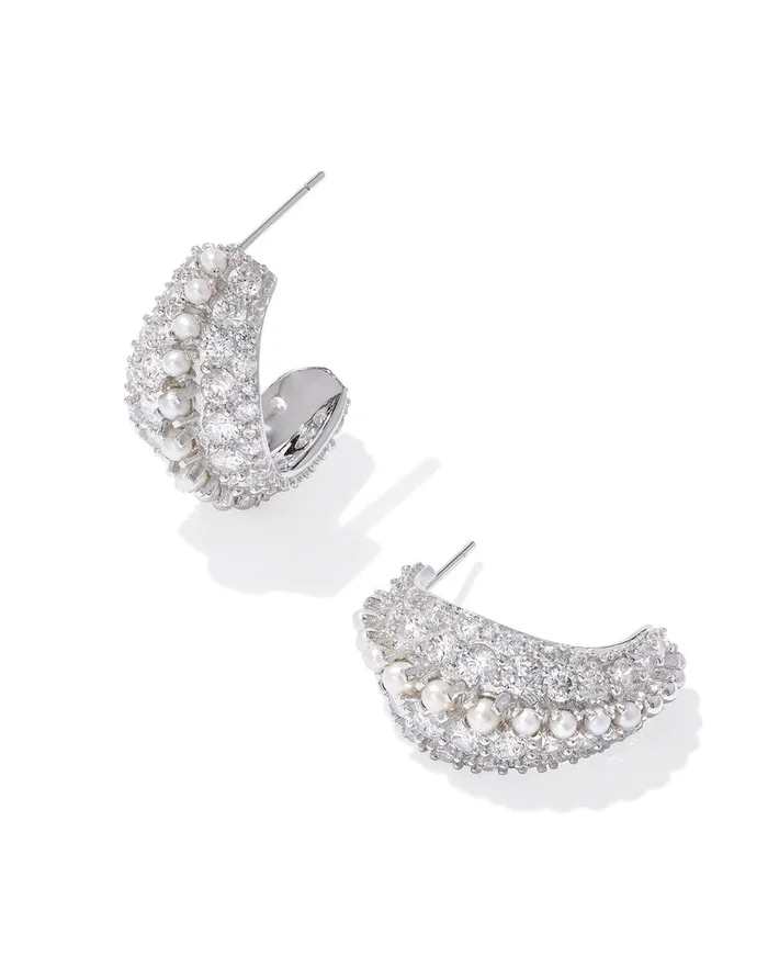 Krista Hoop Earrings – Silver