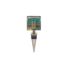Lambeau Field Facade Marble Tile Wine Stopper