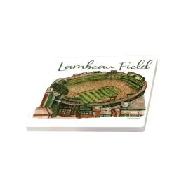Lambeau Field Watercolor Coaster