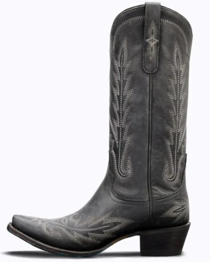 Lane Lexington Boot-Distressed Jet Black