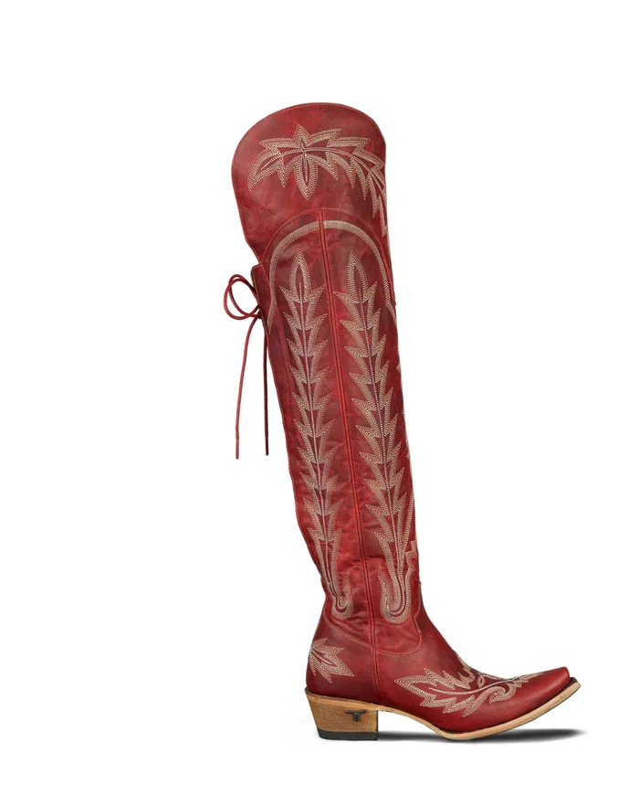 Lane Lexington OTK Boot-Smoldering Ruby