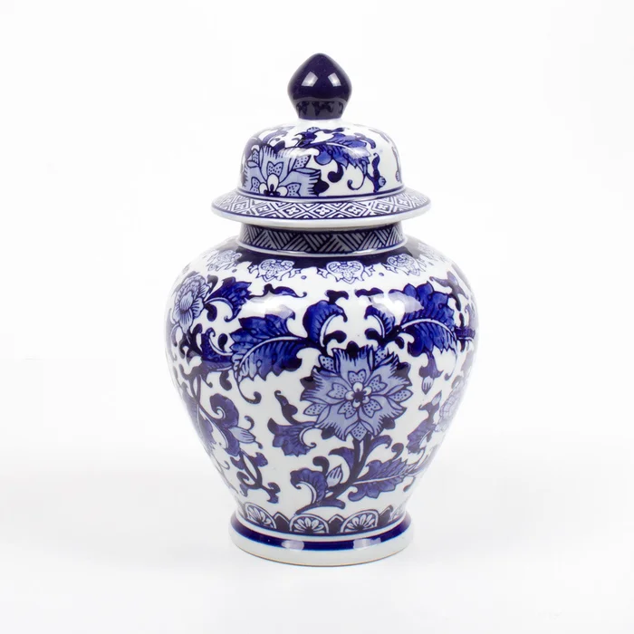 LARGE BLUE & WHITE GINGER JAR