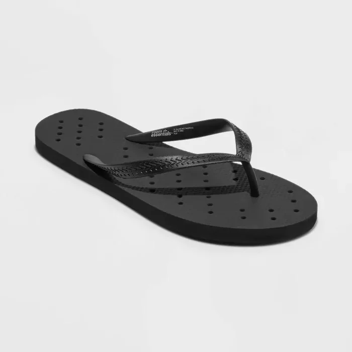 M Shower Flip Flops Black – Room Essentials™