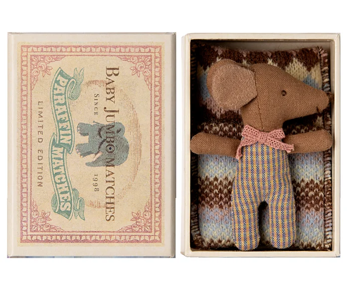 Maileg | Sleepy Wakey, Baby Mouse – Rose