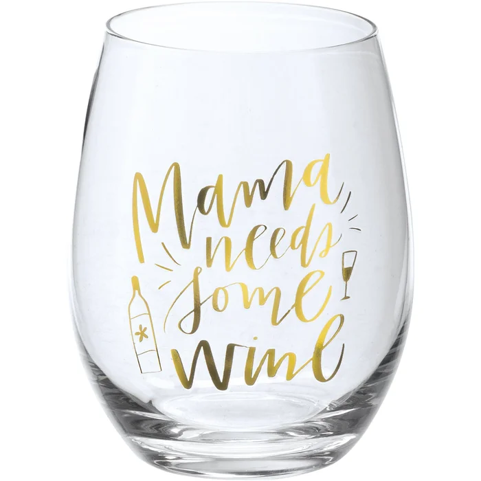 Mama Needs Some Wine Wine Glass