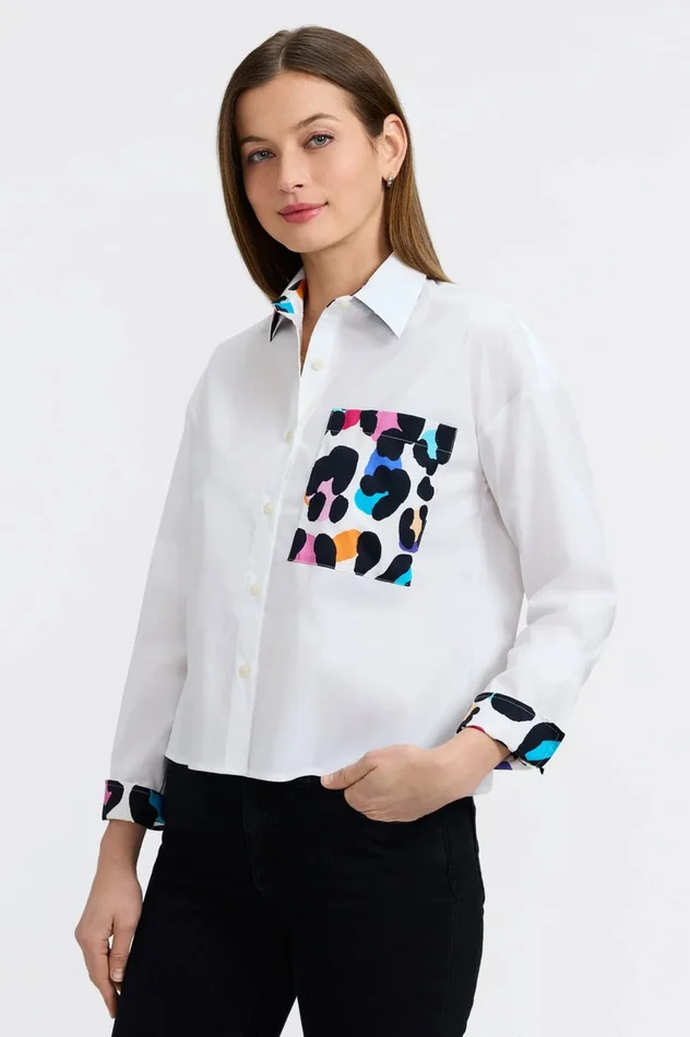 Marina Multicolor Leopard Shirt
