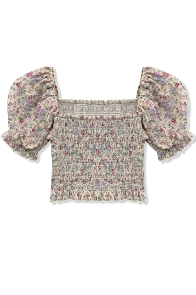Marlee Top- Mulberry Bouquet