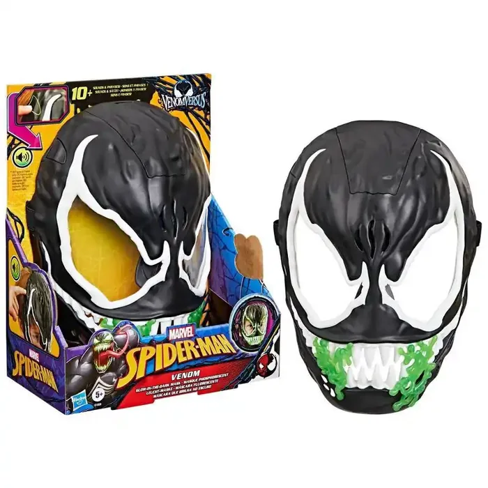 Marvel Spider-Man Venom vs Venum Glow-In-The-Dark Mask